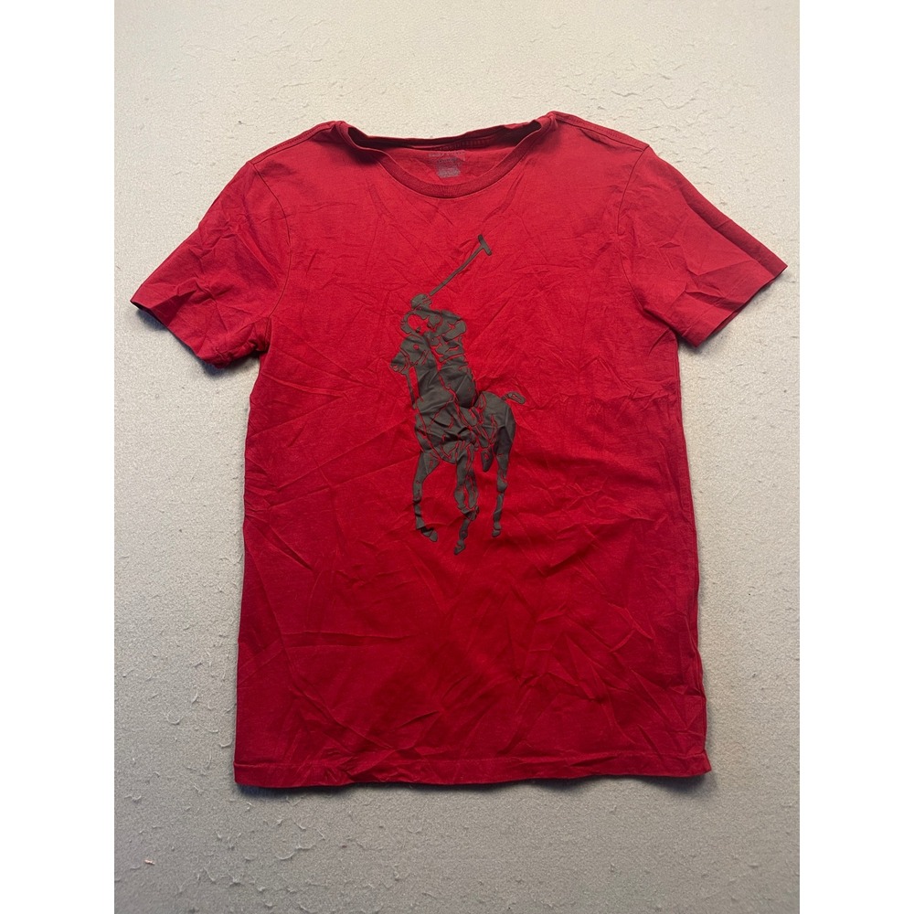 Polo Ralph Lauren T-Shirt Cotton Red Big Pony Small Mens